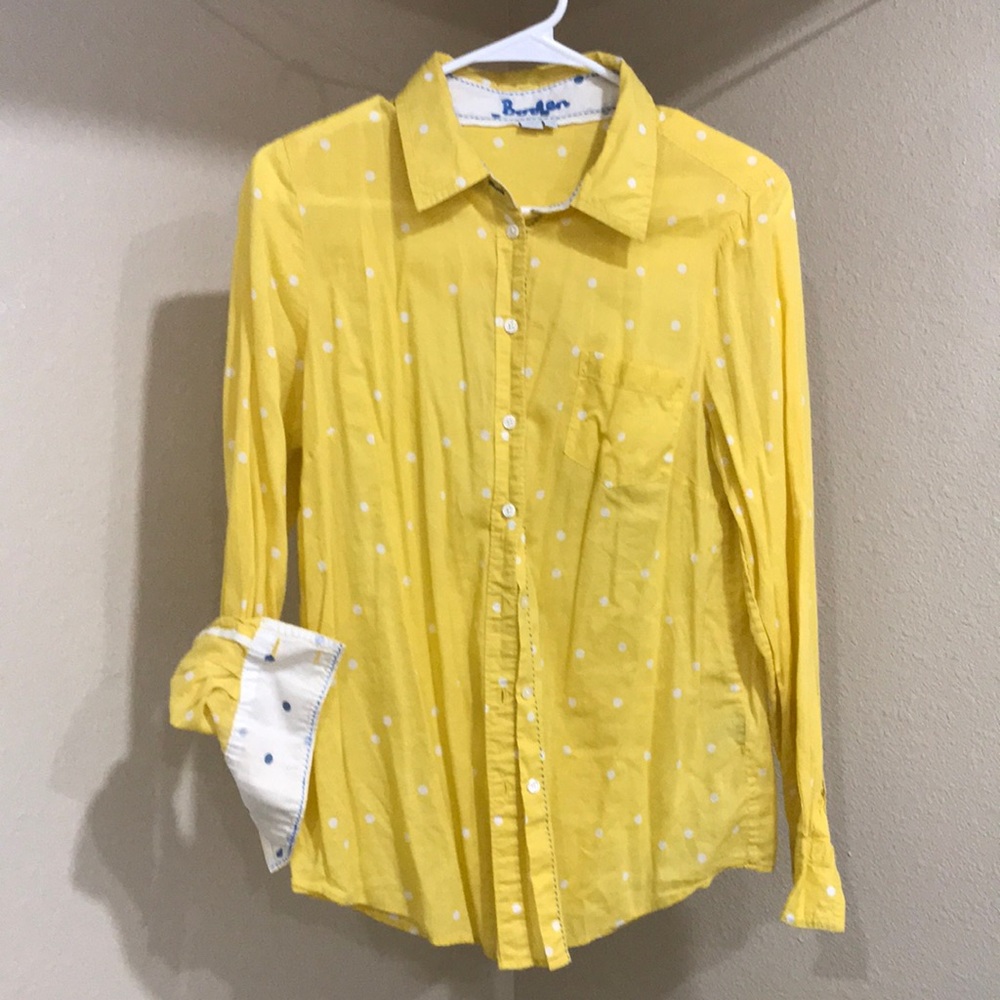 Boden button up cotton top US8R UK12R